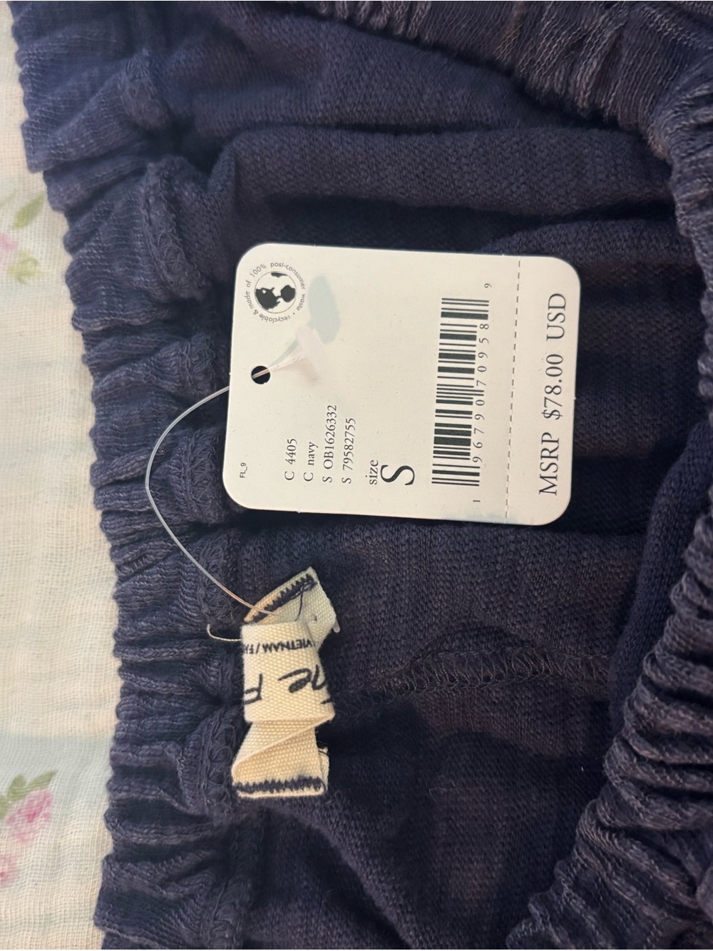 Off-Shoulder Gauze Top in Charcoal free People - Picture 2 of 2